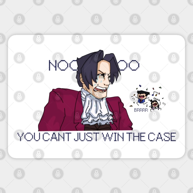 Edgeworth nooo Magnet by RedSofaHead